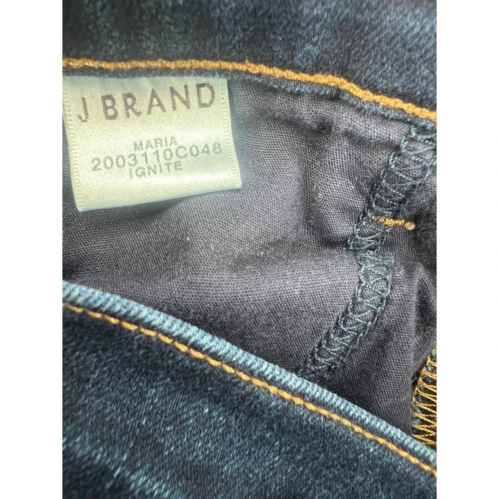 J Brand Maria Skinny Jeans Womens Size 26 Dark Wash Stretch‎ Mid Rise USA